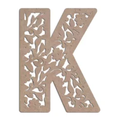 MDF cutout Floral Alphabets