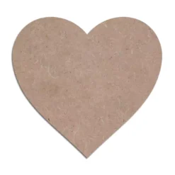 MDF Cutout Heart Base Plate