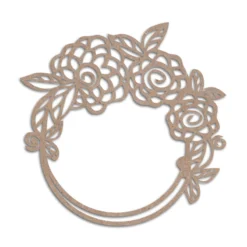 MDF cut Floral Frame