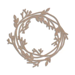 MDF Cut Wreath Floral Frame