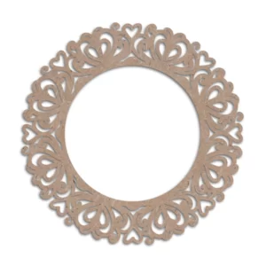 MDF Cut Heart Border Frame
