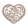 Mdf Cutouts Heart Swirl Design Mdf cutout heart