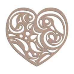 MDF cutout heart