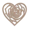 Mdf Cutouts Heart Rose Design Mdf cutouts heart rose design