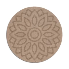 Mdf mandala rangoli engraved cutout for craft work