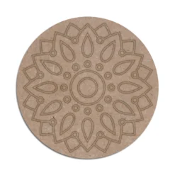 MDF Mandala Rangoli Engraved Cutout for Craft Work Design 2