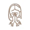 Welcome Namaste Lady Mdf Cutout Welcome namaste lady mdf cutout