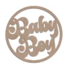 Mdf cutout baby boy