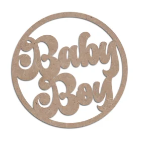 Mdf cutout baby boy