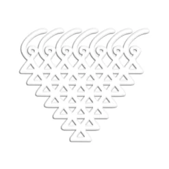 Acrylic Saraswati Yantra Cutout For Rangoli, Pooja, Decorations &Amp; Festival Gifts Acrylic cutout saraswati yantra