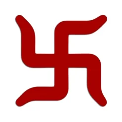 Acrylic Cutout Of Swastik Acrylic cutout swastik