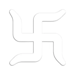 Acrylic Cutout Of Swastik Acrylic cutout swastik