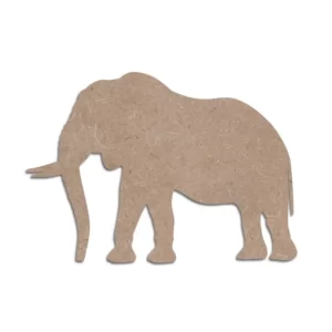 MDF Cutout Elephant for Art and Craft