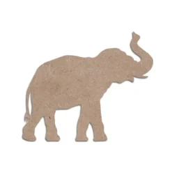 MDF Cutout Elephant with trunk up