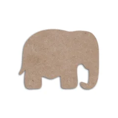 Wooden mdf cut elephant