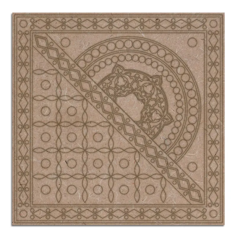 MDF Engraved Cutout for Lippan Art Design 1