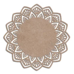 MDF Cut Mandala Border Base Plate Design 1