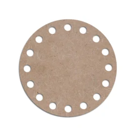 Mdf cut circle crochet bottom 1