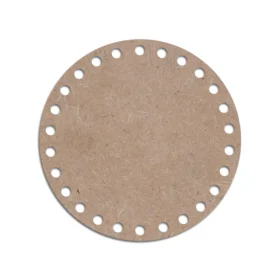Mdf cut circle crochet bottom 3