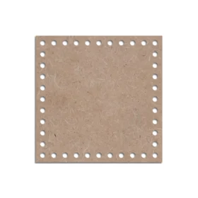 Mdf cut square crochet bottom 4