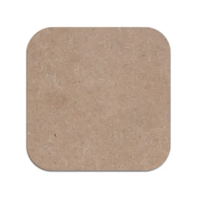Mdf craft round corner square coaster