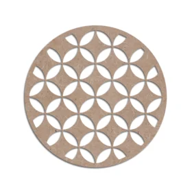 Mdf craft circle coaster design 2