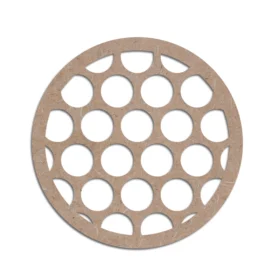 Mdf craft circle coaster design 6