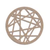 Mdf craft circle coaster design 7