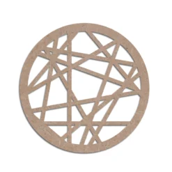 MDF Craft Circle Coaster Design 7