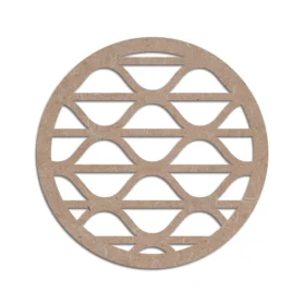 Mdf craft circle coaster design 8