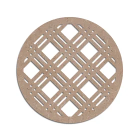 Mdf craft circle coaster design 9