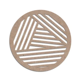Mdf craft circle coaster design 10