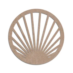 Mdf craft circle coaster design 11