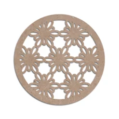 MDF Craft Circle Coaster Design 12