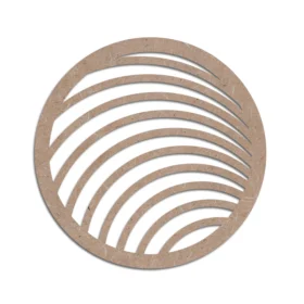 Mdf craft circle coaster design 14