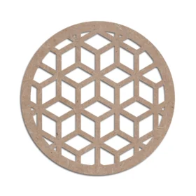 Mdf craft circle coaster design 24