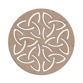Mdf craft circle coaster design 27