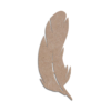 Mdf cut feather design