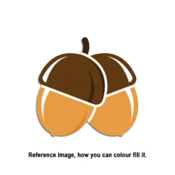 Thanksgiving Wood Acorn Pair Mdf Cutouts Thanksgiving wood acorn pair mdf cutouts