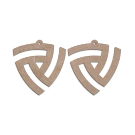Mdf earrings design 3