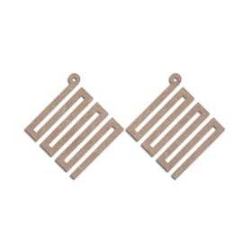 Mdf earrings design 4
