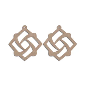 Mdf earrings design 5