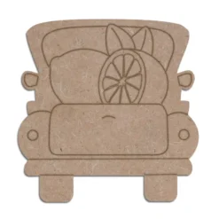 MDF Cutout Lemon Truck