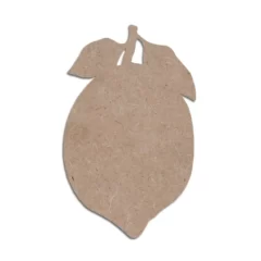 Mdf cutout lemon with leaves