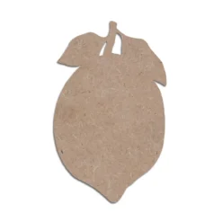 MDF Cutout Lemon with Leaves