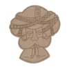 Mdf Cutout Of Rajasthani Turban Man With Engraving Mdf cutout of rajasthani turban man with engraving