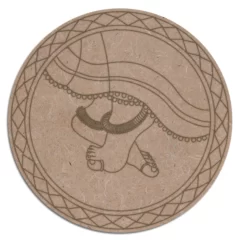 Pre marked wooden mdf ghungroo cutout for craft work