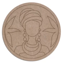 Pre marked wooden mdf tribal cutout for craft work