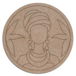 Pre Marked Wooden MDF Tribal Cutout for Craft Work