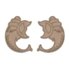 Pre Marked Wooden MDF Ganesha Pair Cutout for Craft Work